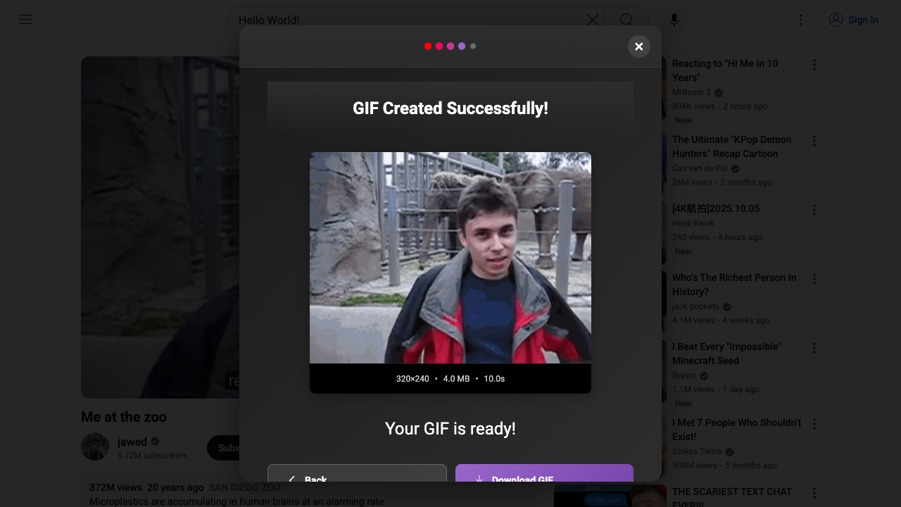 Success Screen