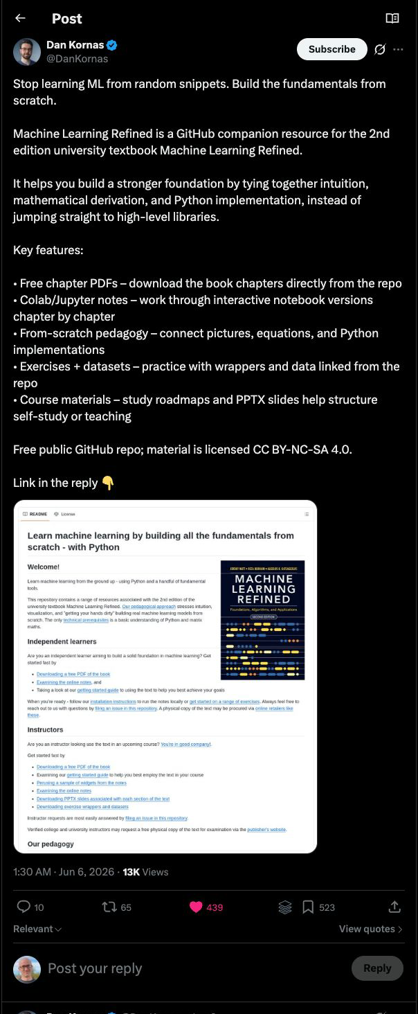 Machine Learning From Scratch in Python
